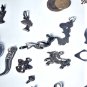 Vintage Sterling Silver Necklace Pendants & Charms Lot 26 Pcs