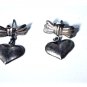 Vintage Sterling Silver Bows w Dangle Drop Puffy Hearts Post Stud Earrings Lot
