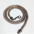 Vintage Sterling Silver ITALY Special Loop Link Rope Link Chain Necklace Lot 17"