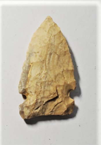 Ancient AL Archaic Side Notch Tan Chert Arrowhead Lot