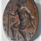 Ancient Bronze Stamp Seal Lot Soldier with Trident Spear