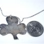 Vintage Sterling Silver Pepe & Maureen Shamrock Pendant Necklace Lot 18"
