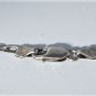 Vintage Sterling Silver Long Cuban Figaro Chain Necklace ITALY 16-1/2"