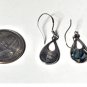 Vintage Sterling Silver Michael Anthony Abalone Inlaid Dangle Drop Earrings Lot