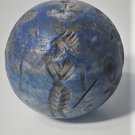 Ancient Large Spherical Carved Lapis Lazuli Intaglio Seal Bead
