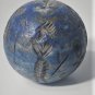 Ancient Large Spherical Carved Lapis Lazuli Intaglio Seal Bead
