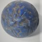 Ancient Large Spherical Carved Lapis Lazuli Intaglio Seal Bead