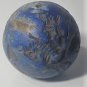 Ancient Large Spherical Carved Lapis Lazuli Intaglio Seal Bead