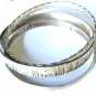 Vintage Sterling Silver TAXCO Mexico Bangle Bracelet Lot of 3 Zodiac Twist Plain