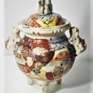 Antique Japanese Satsuma Tripod Lidded Censer Lot