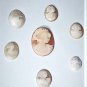 Antique Victorian Edwardian Loose Cameos Lot of 7