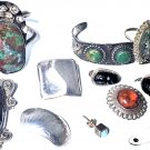 Vtg Sterling Silver SOUTHWEST Mexi Harvey Mixed Wear Repair Harvest Scrap 114 G