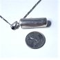 Vintage Sterling Silver Celtic cross Prayer Box Capsule Pendant Necklace Lot 20"