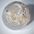 Ancient Chalcedony Agate King or Noble Stamp Seal w Pahlavi Script Caption