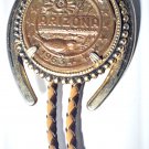 Vtg ARIZONA Bronze Territorial Centennial & State Seal Bolo Tie Necklace Lot