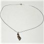 Vintage Sterling Silver Gold Over Cat Penfant Necklace Lot 20"