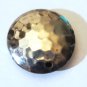 Vintage Sterling Silver Hammered Look Domed Disc Focal Bead Lot 25 mm