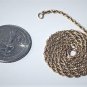 Vintage 14K Gold Filled Medium Thickness Rope Chain Necklace Lot 18"