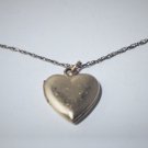 Vintage 12K GF Plain Heart Locket Pendant Necklace Lot 17"