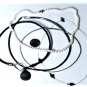 Vintage Sterling Silver Chain Pearl Wire Cord Necklaces Lot of 5 Pcs