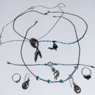 Vintage Sterling Silver Southwest & Navajo Wearable Jewelry Lot 10 Pieces