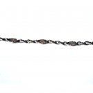 Vtg Sterling Silver Gold-Over Cable & Starburst Link Chain Necklace Lot 20"