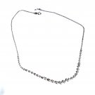 Vintage Sterling Silver ITALY Graduated Ball Chain Necklace Lot 17"