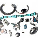Vintage Sterling Silver SOUTHWEST Mixed Lot Wear Repair Harvest Scrap  232 Gr