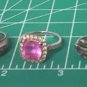 Vintage Sterling Silver Mixed Pattern Rings Lot Collection 5 Pcs