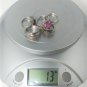 Vintage Sterling Silver Mixed Pattern Rings Lot Collection 5 Pcs