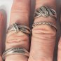 Vintage Sterling Silver Diamond Rings Lot of 4