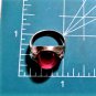 Antique Edwardian Sterling Silver Simulated Ruby Paste Stone Ring Lot Size 7.5