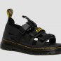 Dr Martens PEARSON Black Leather Webbing Strap Sandals US M11 UK 10 EU 45
