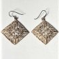 Vintage Sterling Silver Diamond Cut Filigree Dangle Drop Earrings Lot