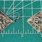 Vintage Sterling Silver Diamond Cut Filigree Dangle Drop Earrings Lot