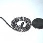 Vintage Sterling Silver ITALY Dash-Dot Chain Choker Necklace Lot 15"