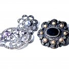 Vintage Sterling Silver Vitorian Revival Wear Repair Pin Brooches Lot of 3