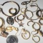 Vintage Gold Filled Plated Sterling Silver Mixed Jewelry Lot Repair Recovery