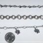 Vintage Sterling Silver Gemstone Tennis Charm Bracelets Lot 3 Pieces