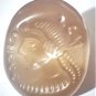 Ancient Chalcedony King or Noble Portrait Stamp Seal w Parthian Script Caption