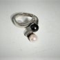 Vtg Sterling Silver AMO High End Blk Wht Peral Bypass Ring Lot Sz 9 Adjustable