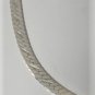 Vtg Sterling Silver Wide Etched/Plain Reversible ITALY Chain Necklace Lot 20.25"