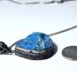 Vintage Sterling Silver Chunky Blue Fluorite Stone Pendant Necklace Lot 23"