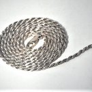 Vintage Sterling Silver Xtra Long ITALY Rope Chain Necklace Lot 30.5"