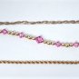 Vintage 14K Gold Filled Chain & Beaded Bracelets Lot 3 Pcs
