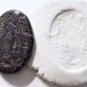 Ancient Large Weathered Lapis Oval Stamp Seal Worshippers Pendant Bead