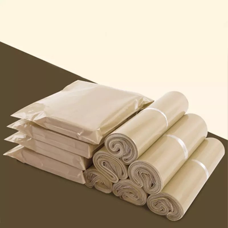 50Pcs Milk Tea Color Envelope Mailing Bags