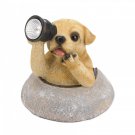 Solar Light Puppy motif garden decoration