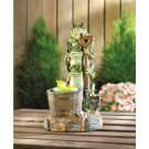 Solar Statue Frog Decor