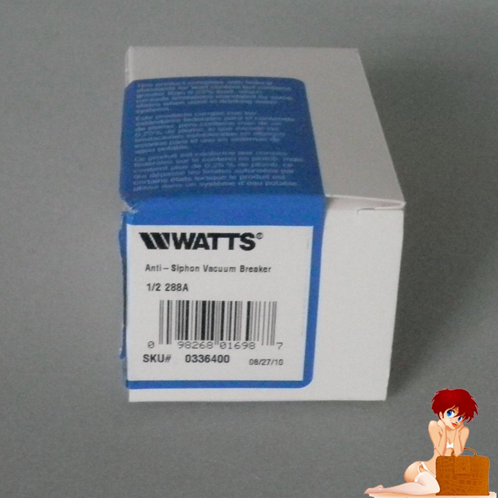 New Watts Series 288A Vacuum Breaker 1/2" SKU 0336400